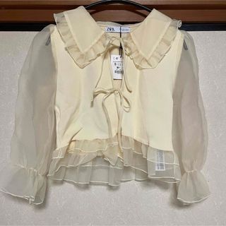 ザラ(ZARA)のZARA パフスリーブトップス(シャツ/ブラウス(長袖/七分))