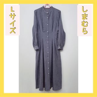 シマムラ(しまむら)の⭐️美品⭐️しまむら×michill ウエストタックワンピース ミチル コラボ(ロングワンピース/マキシワンピース)