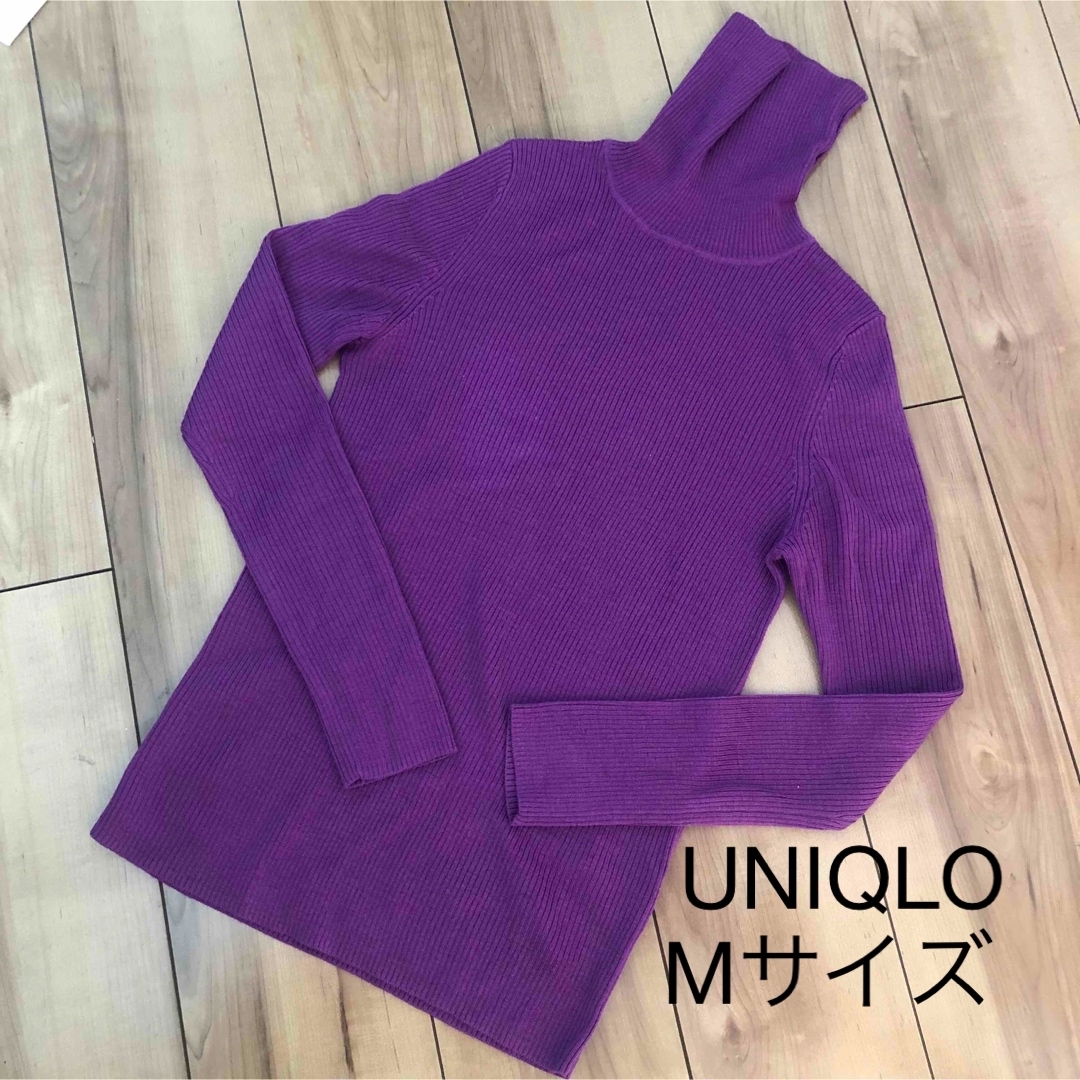 UNIQLO(ユニクロ)のUNIQLO ユニクロ エクストラファインメリノリブタートルネックセーター  レディースのトップス(ニット/セーター)の商品写真