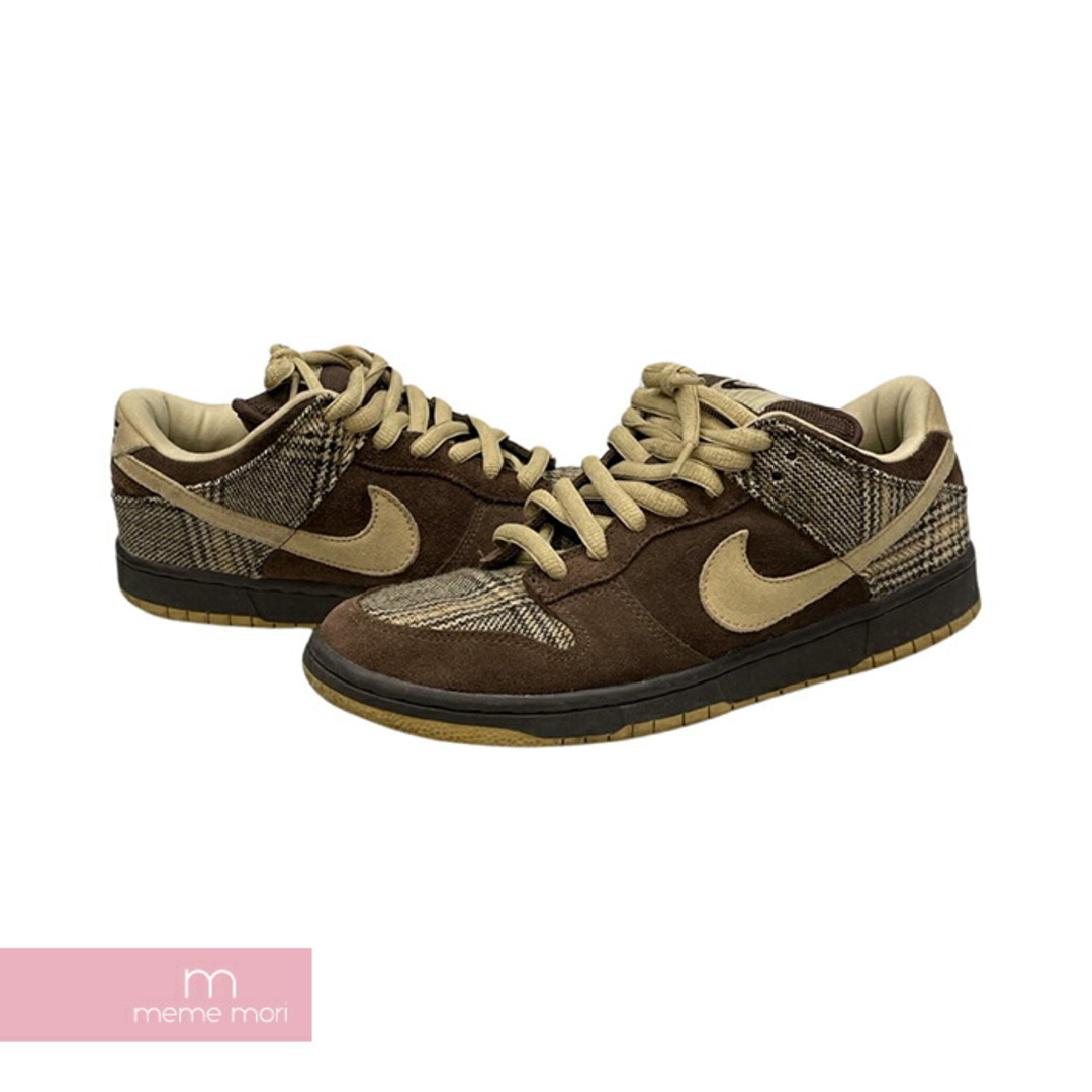 NIKE(ナイキ)のNIKE 2004AW DUNK LOW PRO Tweed 304292-223 ナイキ ダンクロー ツイード ローカットスニーカー チェック柄 ブラウン×ベージュ サイズUS10(28cm) 【231225】【中古-C】【me04】 メンズの靴/シューズ(スニーカー)の商品写真