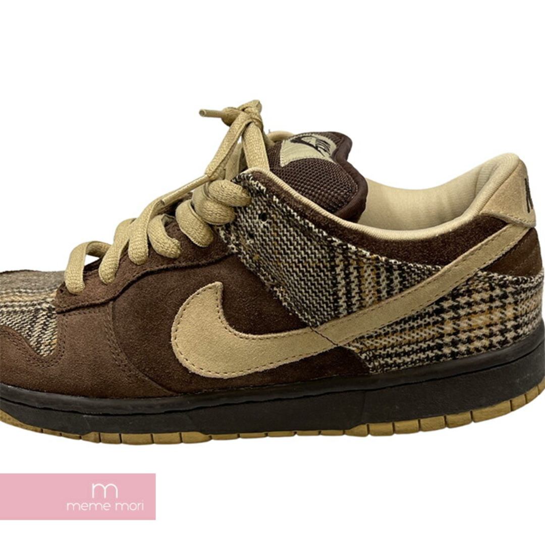 NIKE(ナイキ)のNIKE 2004AW DUNK LOW PRO Tweed 304292-223 ナイキ ダンクロー ツイード ローカットスニーカー チェック柄 ブラウン×ベージュ サイズUS10(28cm) 【231225】【中古-C】【me04】 メンズの靴/シューズ(スニーカー)の商品写真