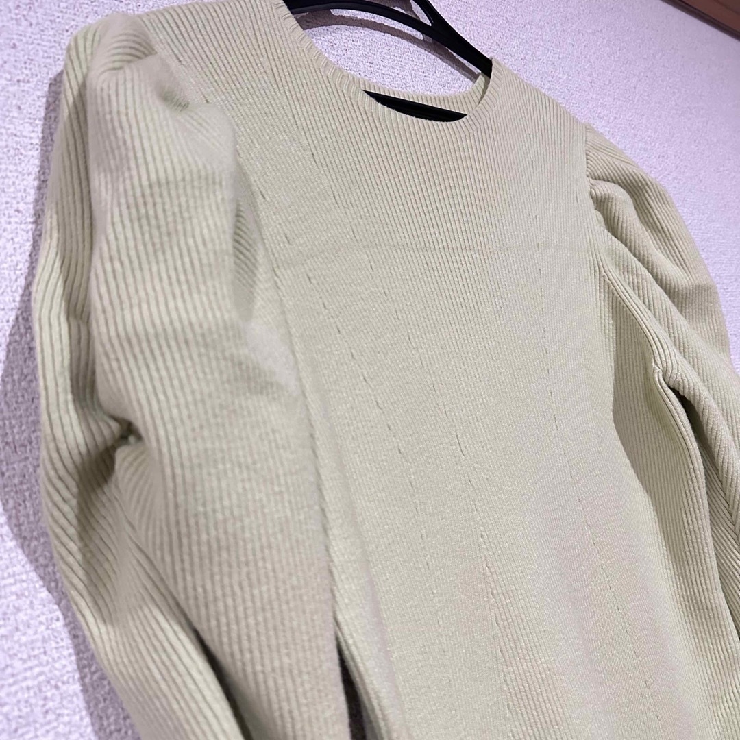 新品タグ付き セルフォード Aライン ワンピース パフスリーブ