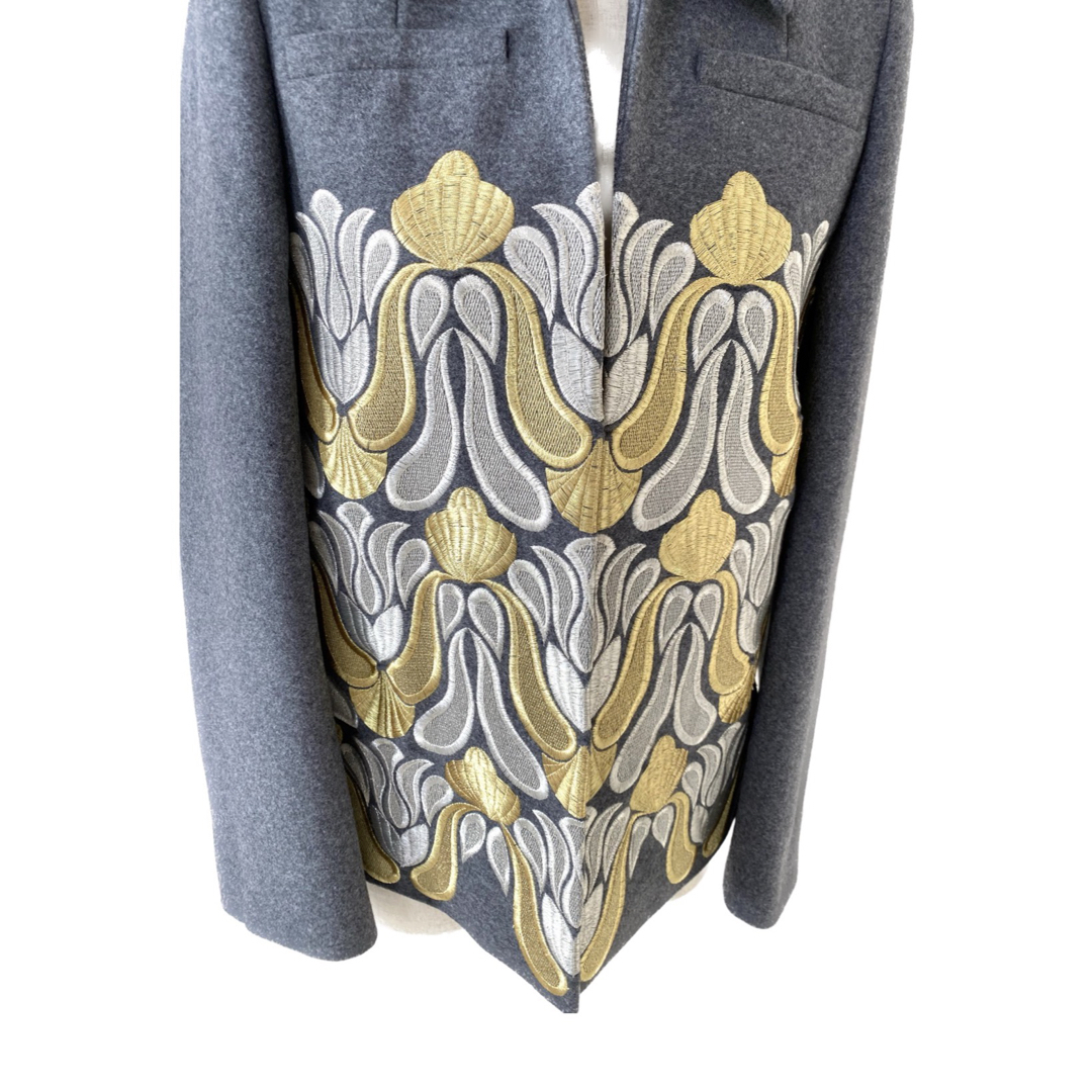 DRIES VAN NOTEN - Dries Van Noten 刺繍|ウール|ジャケット 34 DRIES VAN NOTEN - Dries Van Noten 刺繍|ウール|ジャケット 34