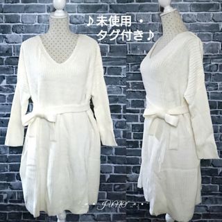 ムルーア(MURUA)のスーパールーズミニOP♡MURUA ムルーア 未使用 タグ付き(ひざ丈ワンピース)