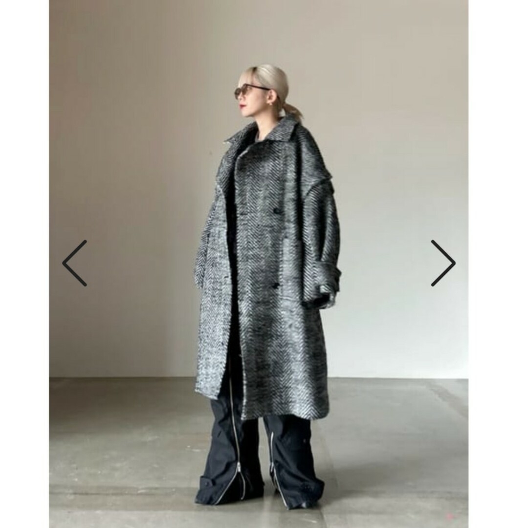 MAISON SPECIAL☆Cut-off Tweed Overcoat MAISON SPECIAL☆Cut-off Tweed Overcoat