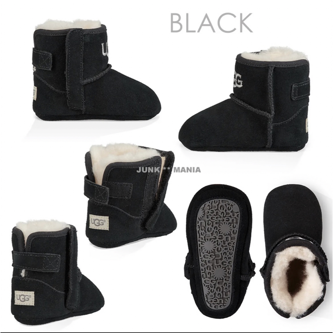 UGG(アグ)の《新品・未使用》UGG ベビーブーツ Jesse II ブラック キッズ/ベビー/マタニティのベビー靴/シューズ(~14cm)(ブーツ)の商品写真