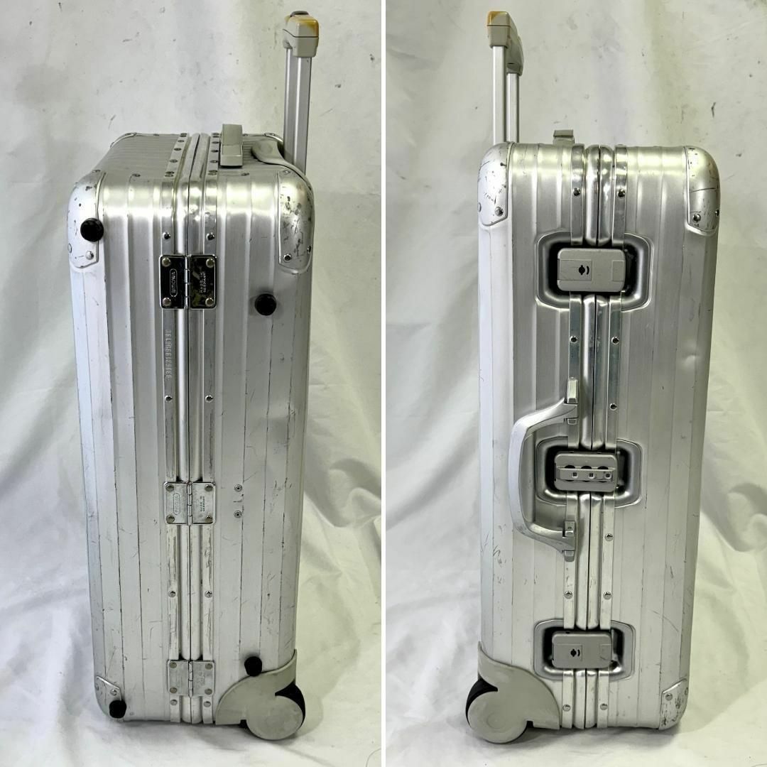 超レア RIMOWA リモワ 青ロゴ プルタブ 2輪 トパーズ 64L アルミ 超レア RIMOWA リモワ 青ロゴ プルタブ 2輪 トパーズ 64L アルミ