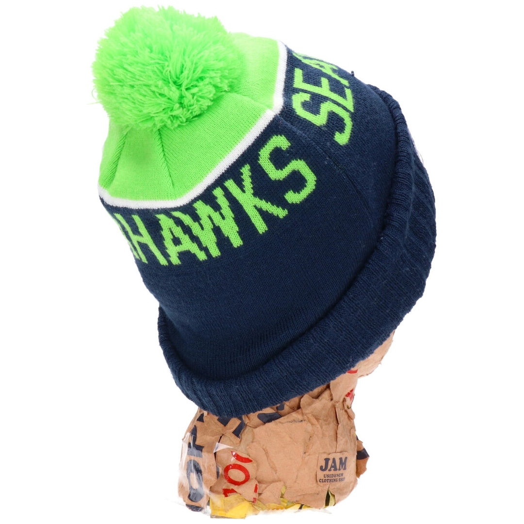 NEW ERA(ニューエラー)の古着 ニューエラ NEW ERA NFL SEATTLE SEAHAWKS シアトルシ―ホークス ニット帽 ビーニー /gaa002776 レディースの帽子(ニット帽/ビーニー)の商品写真