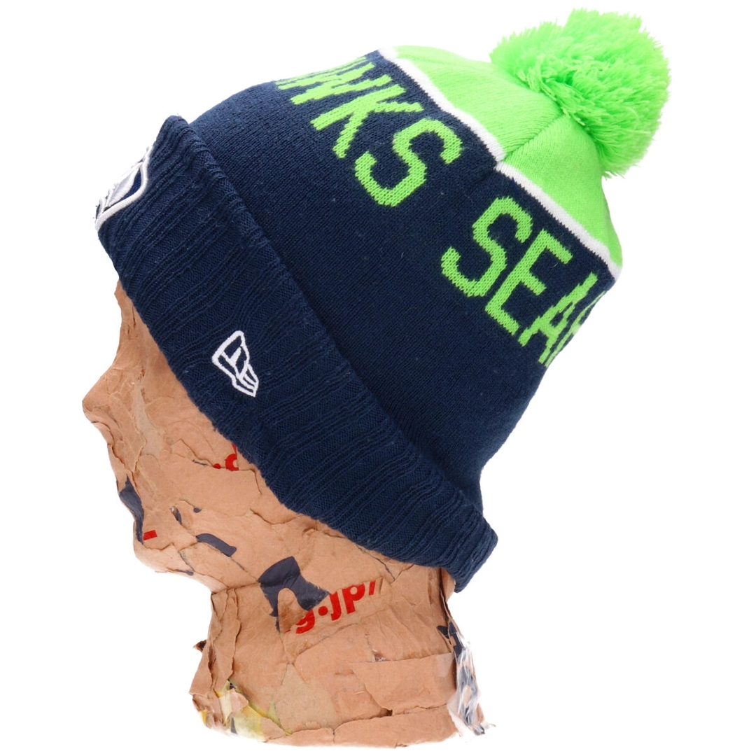 NEW ERA(ニューエラー)の古着 ニューエラ NEW ERA NFL SEATTLE SEAHAWKS シアトルシ―ホークス ニット帽 ビーニー /gaa002776 レディースの帽子(ニット帽/ビーニー)の商品写真