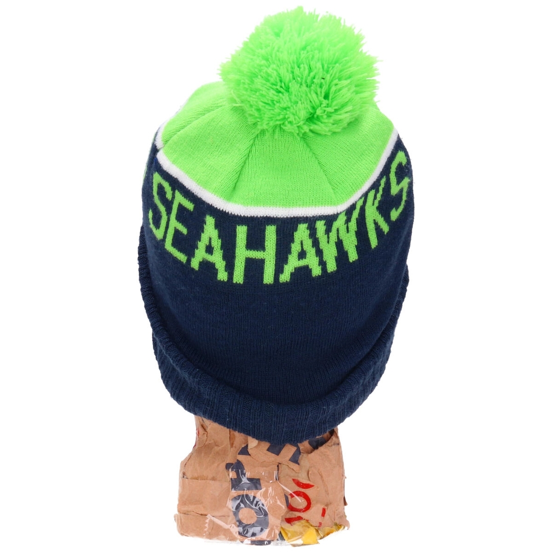 NEW ERA(ニューエラー)の古着 ニューエラ NEW ERA NFL SEATTLE SEAHAWKS シアトルシ―ホークス ニット帽 ビーニー /gaa002776 レディースの帽子(ニット帽/ビーニー)の商品写真