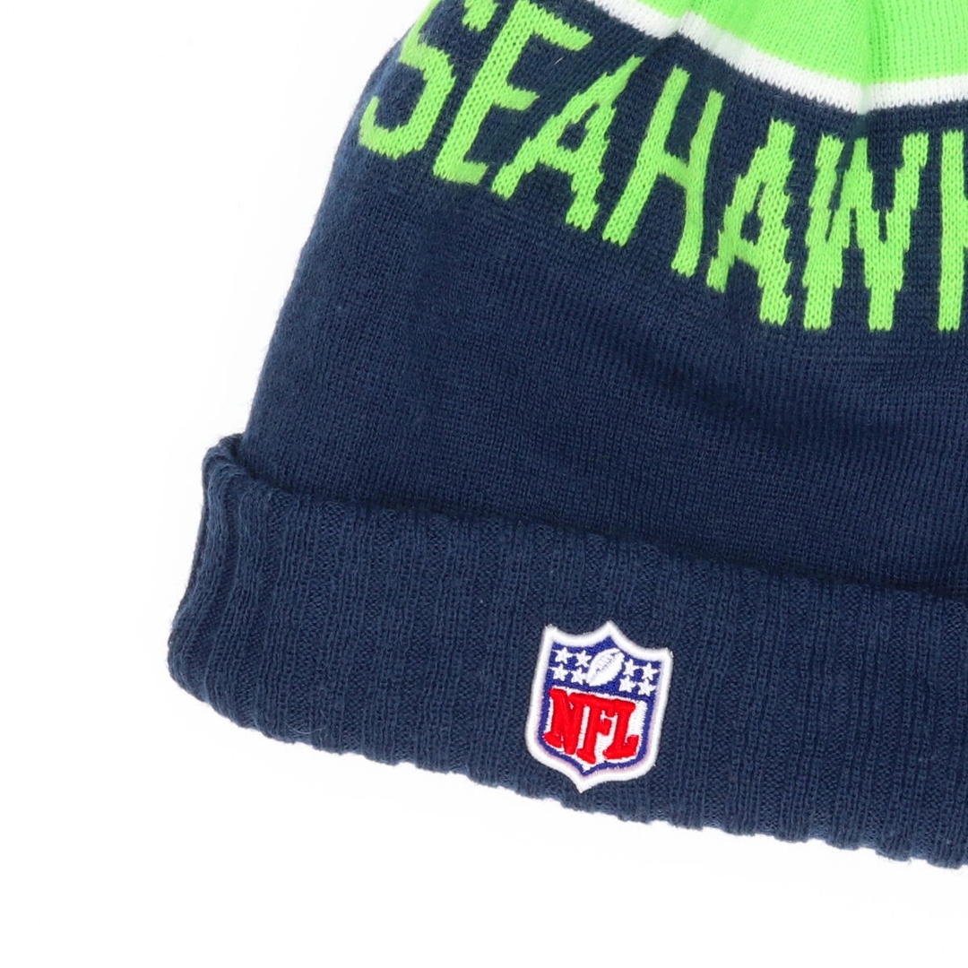 NEW ERA(ニューエラー)の古着 ニューエラ NEW ERA NFL SEATTLE SEAHAWKS シアトルシ―ホークス ニット帽 ビーニー /gaa002776 レディースの帽子(ニット帽/ビーニー)の商品写真