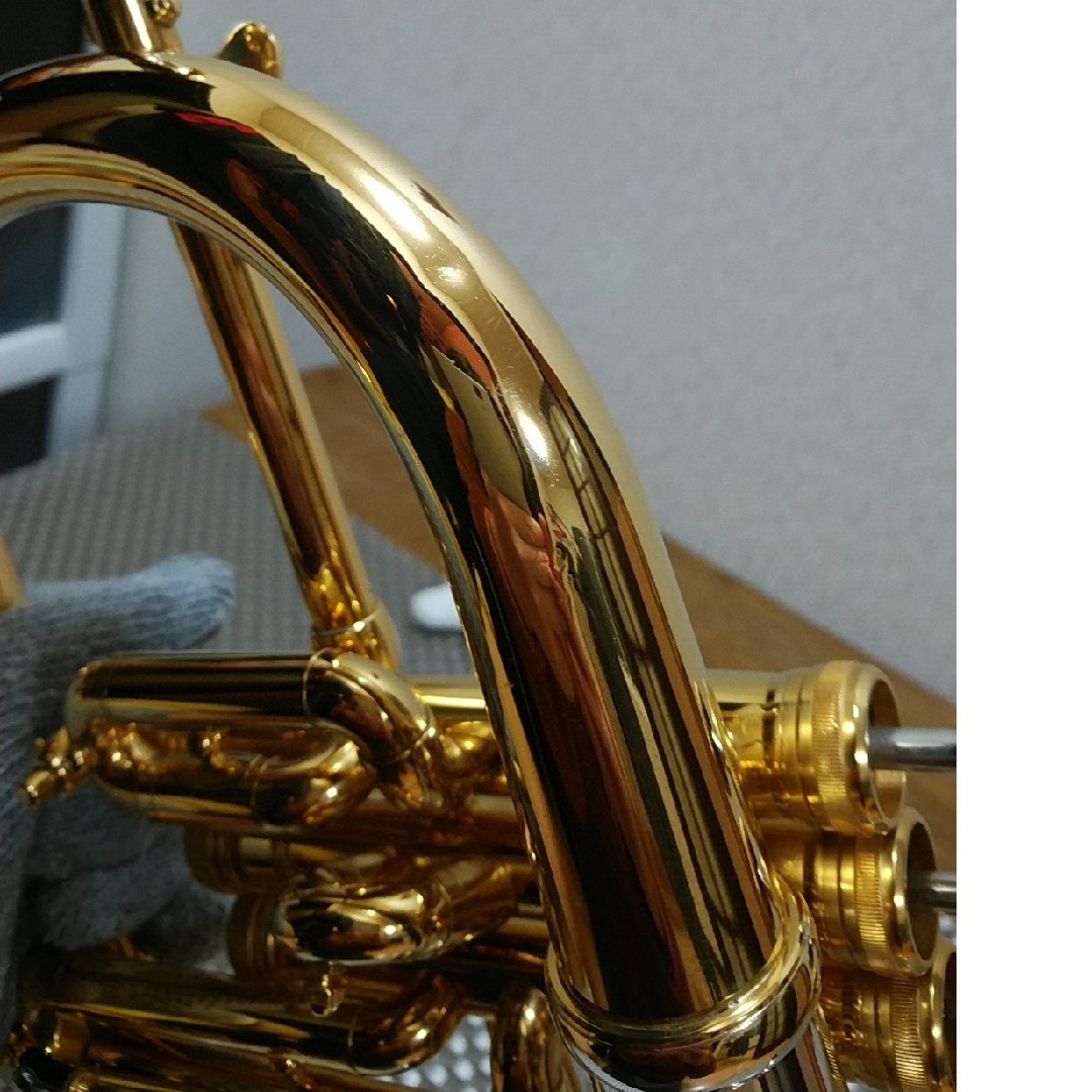ストンビ　フリューゲルホルン　MASTER-FL(ゴールドプレート仕上) 楽器の管楽器(トランペット)の商品写真