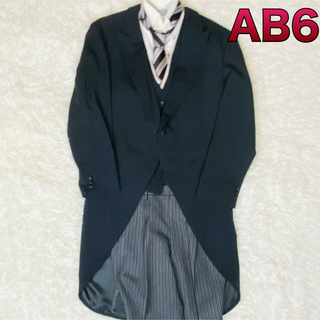 モーニングスーツ 3点セット+ネクタイ AB6の通販｜ラクマ