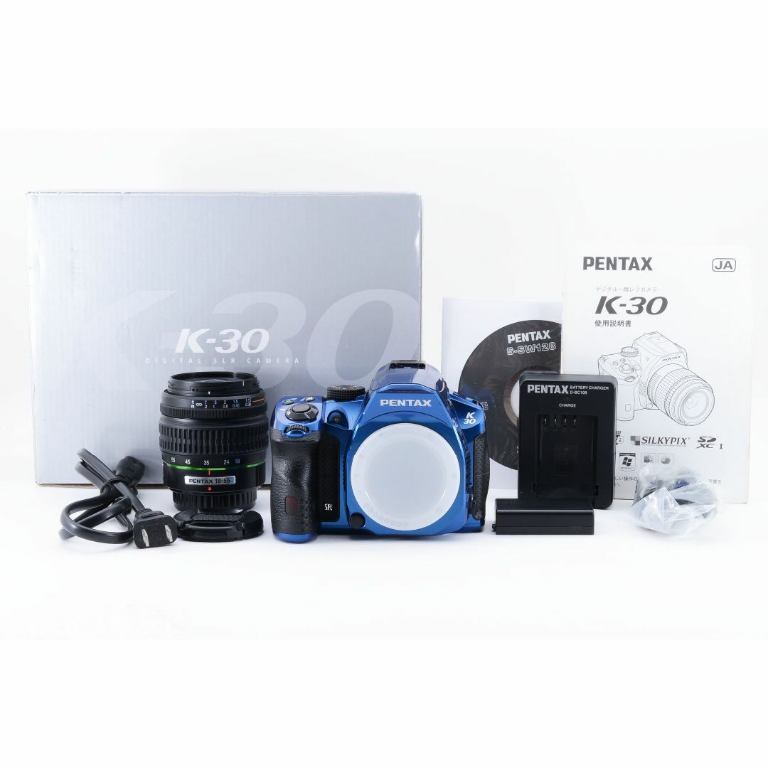 Pentax K K-30 デジタルカメラ クリスタルブルー 標準レンズキット2033580