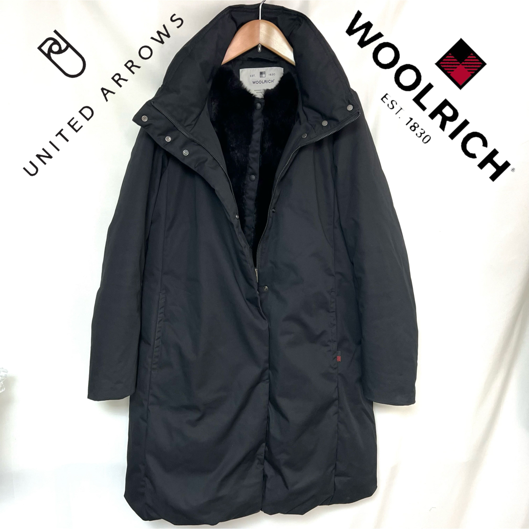 WOOLRICH(ウールリッチ)のWOOLRICH× ARROWS 20AW ラビットファー ダウンコート XS レディースのジャケット/アウター(ダウンコート)の商品写真