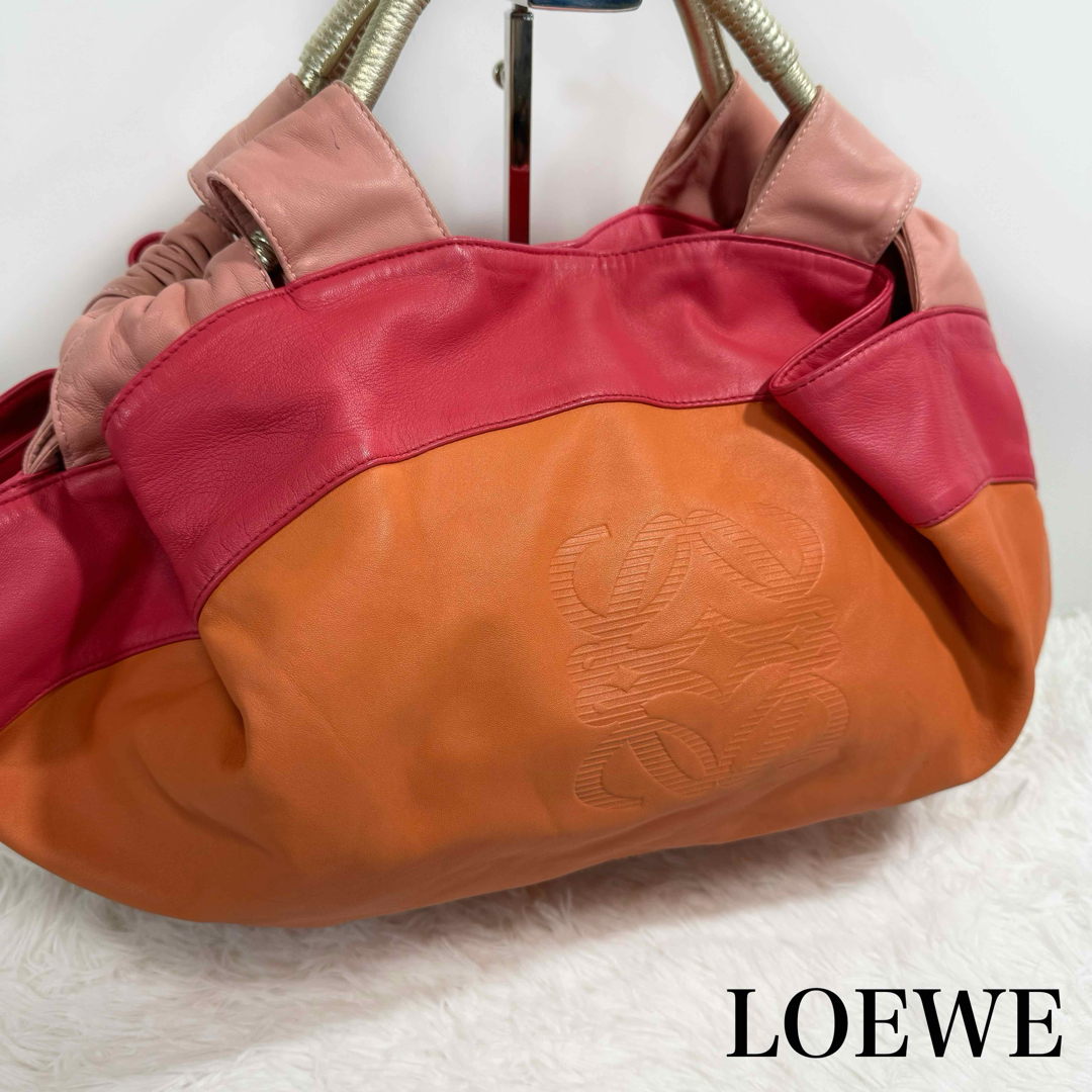 美品✨LOEWE ロエベ　アナグラム　ナッパアイレ　　ハンドバッグ　トートバッグKのLOEWE