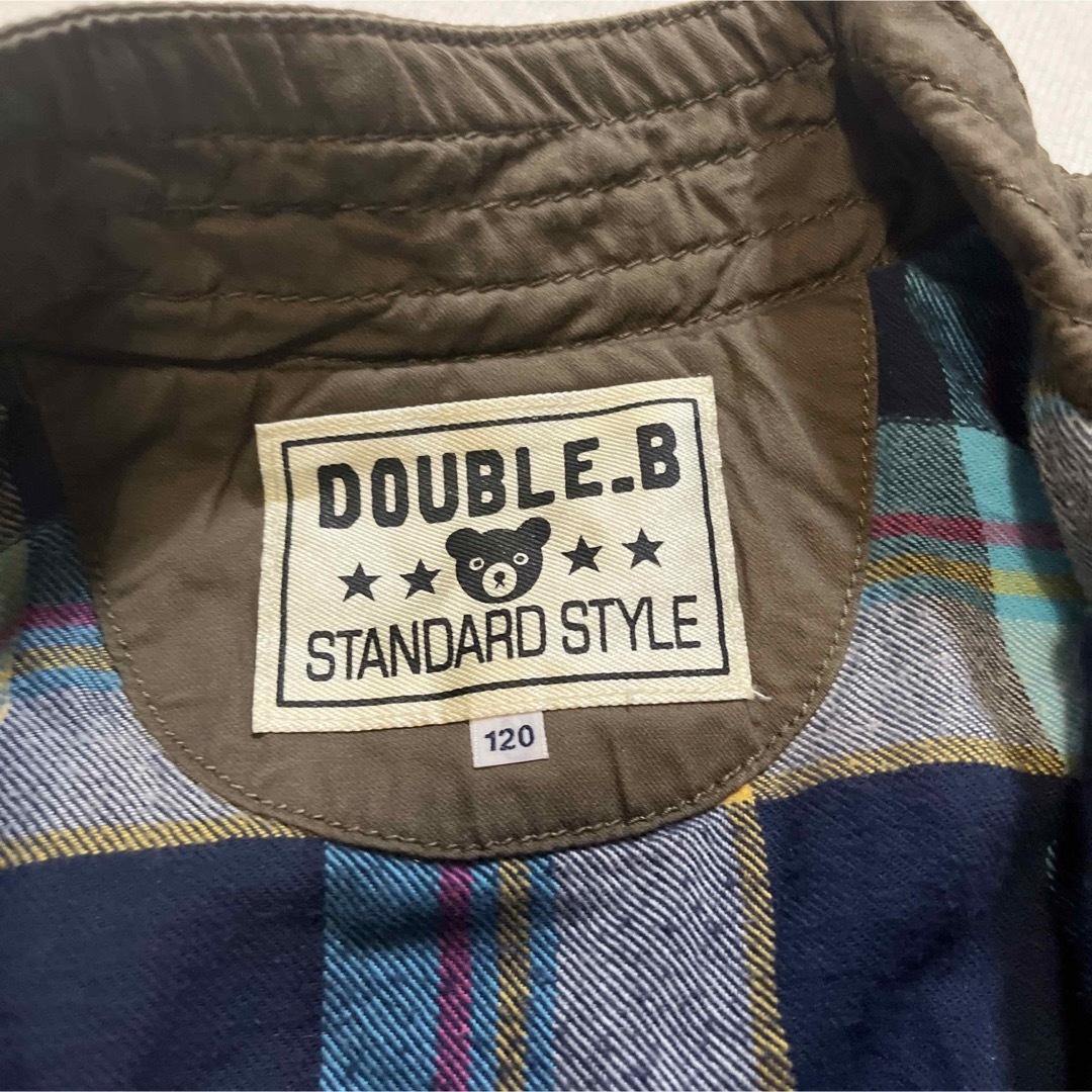 DOUBLE.B(ダブルビー)のミキハウス ダブルビー ワークジャンバー 120 キッズ/ベビー/マタニティのキッズ服男の子用(90cm~)(ジャケット/上着)の商品写真