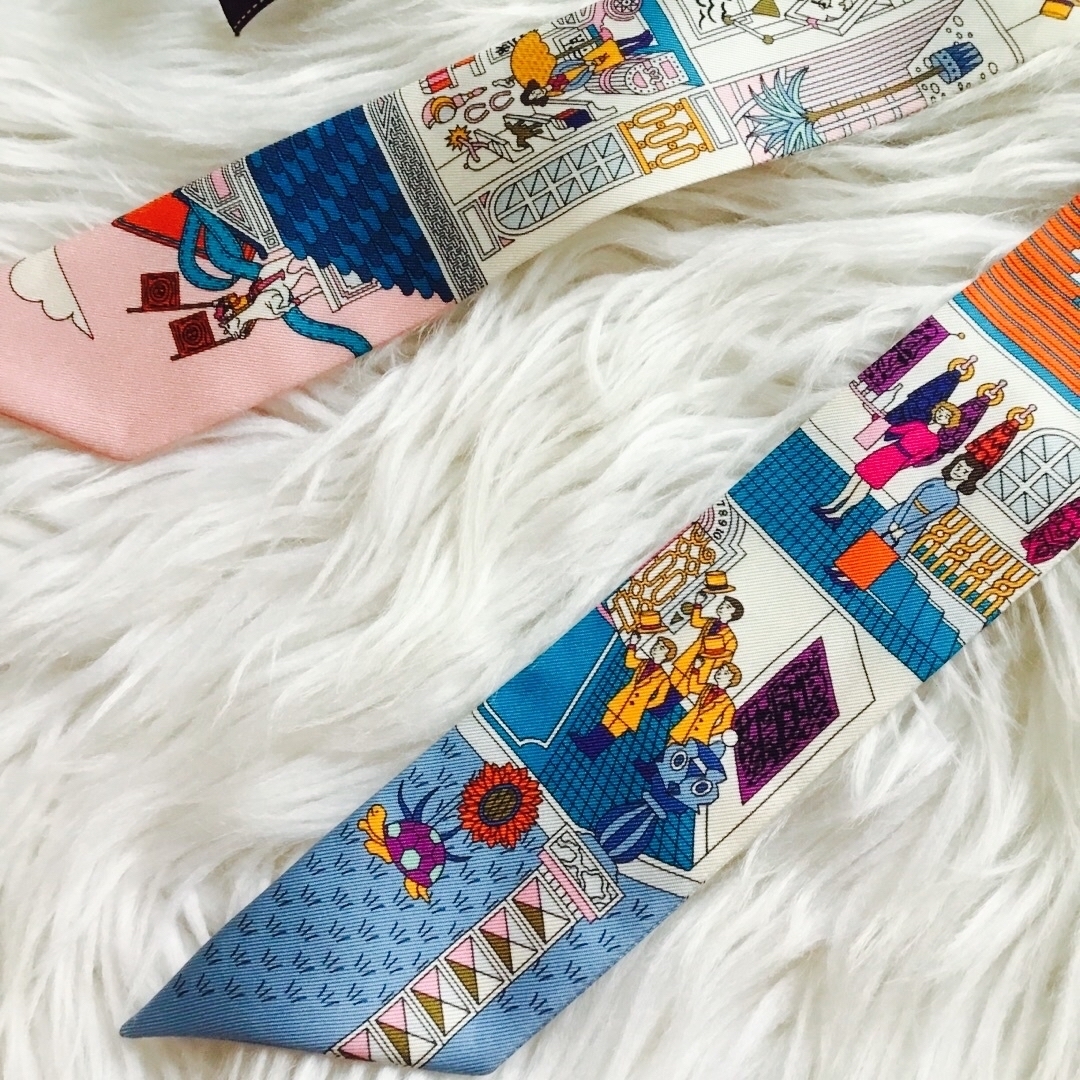 エルメス♡HERMES ツイリー 人気柄 ロゴ エルメス♡HERMES ツイリー 人気柄 ロゴ