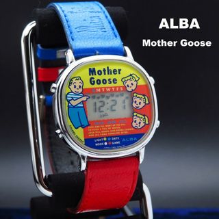 セイコー(SEIKO)のALBA Mother Goose デジタル腕時計 ゲーム機能 レトロ(腕時計(デジタル))