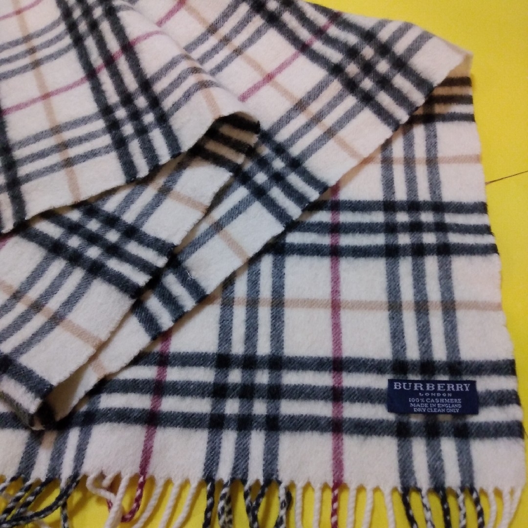 BURBERRY バーバリー マフラー カシミア100% キャメル 美品 BURBERRY バーバリー マフラー カシミア100% キャメル 美品