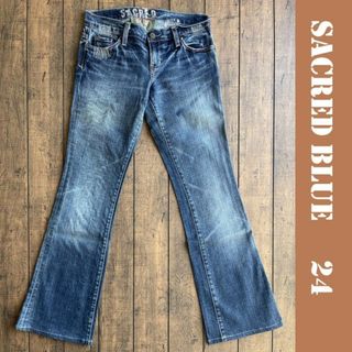 SACRED BLUE ブーツカットデニム ２４／セイクレッドブルー、ストレッチ(デニム/ジーンズ)