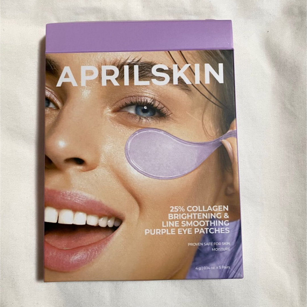 APRIL SKIN パープルアイパッチ コスメ/美容のスキンケア/基礎化粧品(パック/フェイスマスク)の商品写真
