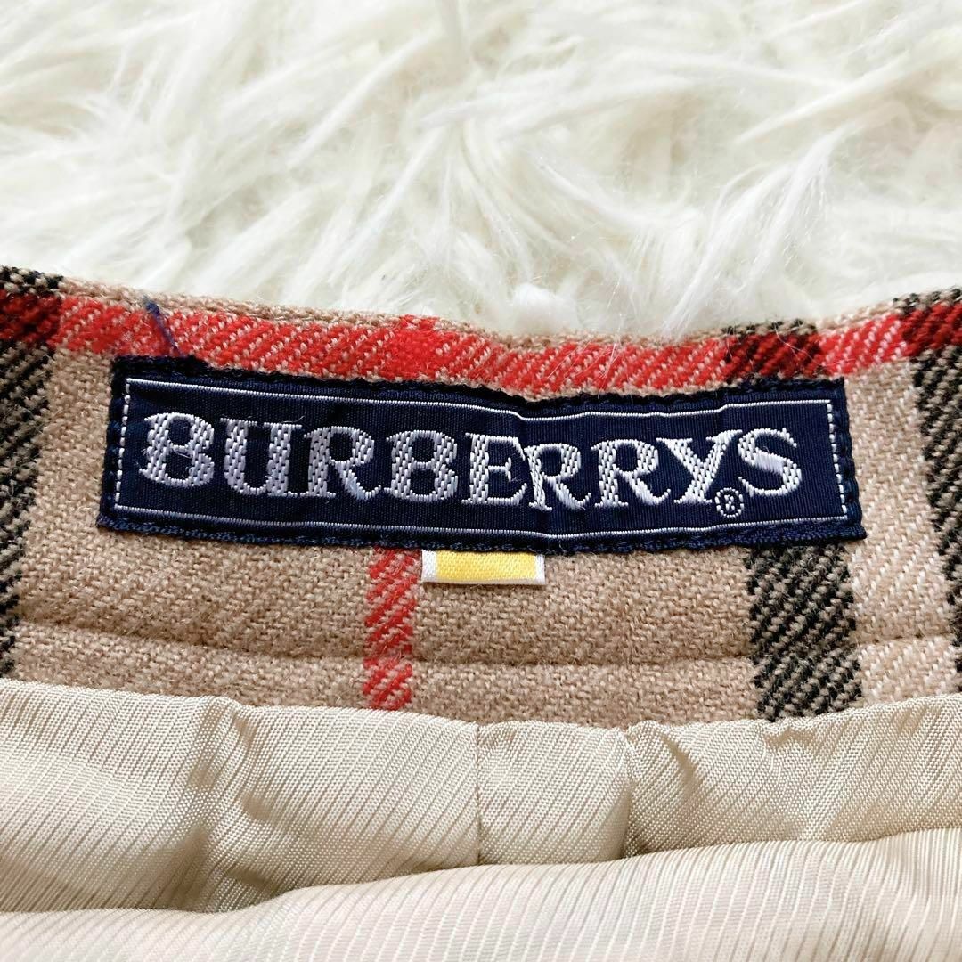 BURBERRY(バーバリー)の【美品】Burberrys バーバリー　ノバチェック プリーツスカート ウール レディースのスカート(ひざ丈スカート)の商品写真