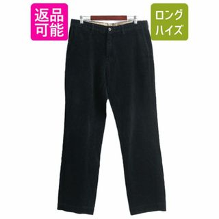 ラルフローレン(Ralph Lauren)の90s ポロ ラルフローレン 太畝 コーデュロイ パンツ メンズ 36 34 オールド ストレート スラックス ノータック US アーミー チノ タイプ 紺(スラックス)