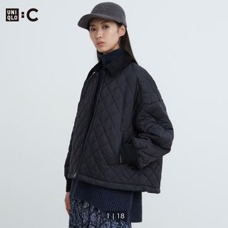 ユニクロ(UNIQLO)のパフテックブルゾン　ユニクロ　ブラック　xl (ブルゾン)