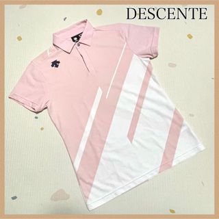 デサント(DESCENTE)の【DESCENTE】GOLF デサント ゴルフウェアM 半袖シャツ ポロシャツ(ポロシャツ)