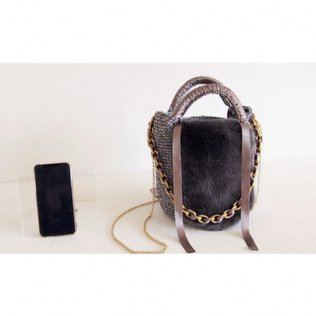 ビヨンドザリーフ　プチヘンプGray🩶 レディースのバッグ(トートバッグ)の商品写真