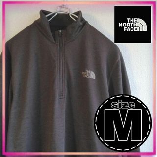 ザノースフェイス(THE NORTH FACE)の【美品】M メンズ ノースフェイス ハーフジップ ロンＴ 長袖 ポロシャツ(Tシャツ/カットソー(七分/長袖))