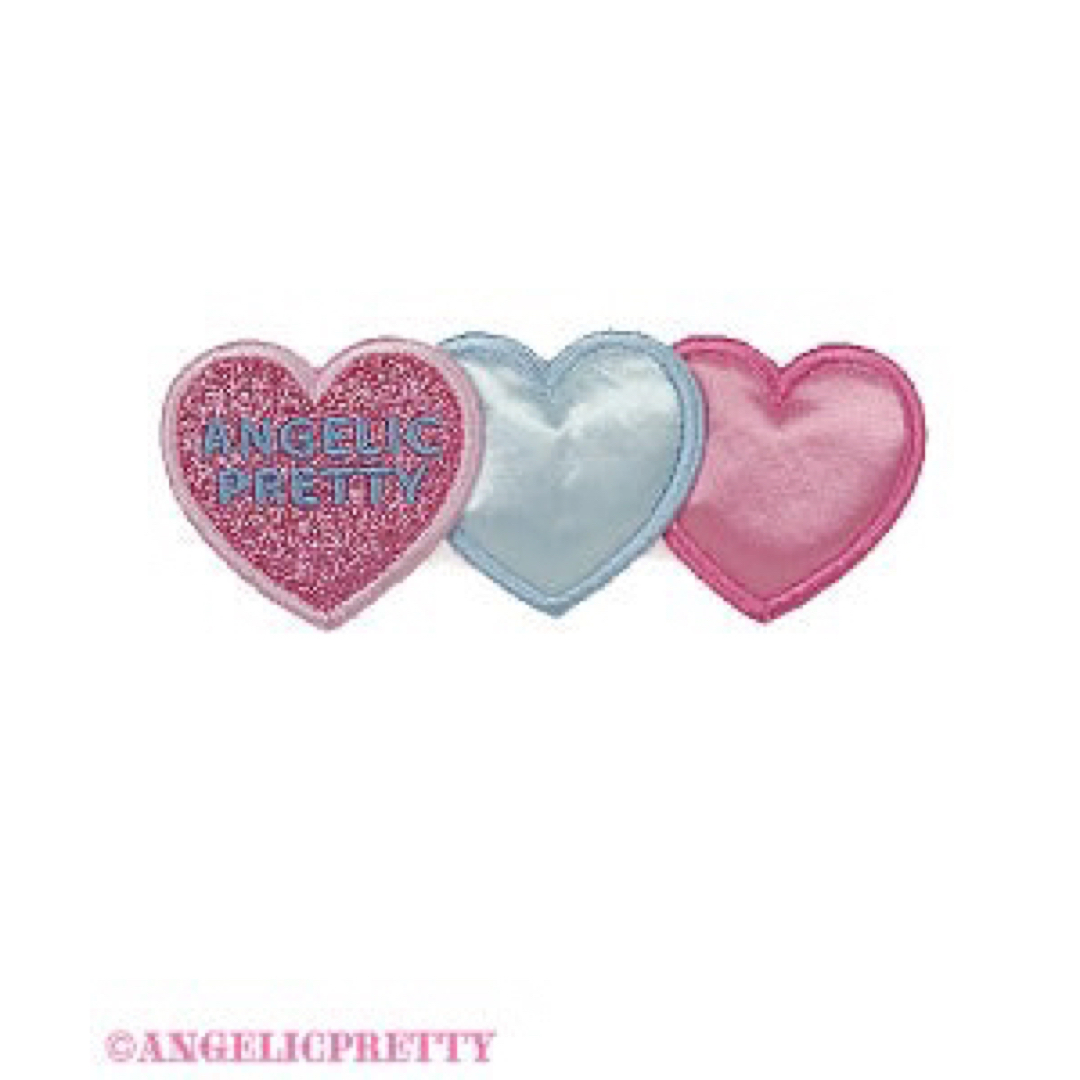 Angelic Pretty(アンジェリックプリティー)のangelic pretty Trio Heartクリップ レディースのヘアアクセサリー(バレッタ/ヘアクリップ)の商品写真