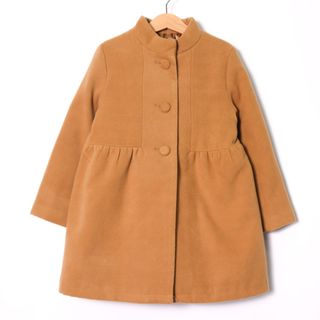 バックナンバー ロングコート スタンドカラー アウター キッズ 女の子用 120サイズ ブラウン BACK NUMBER(ジャケット/上着)