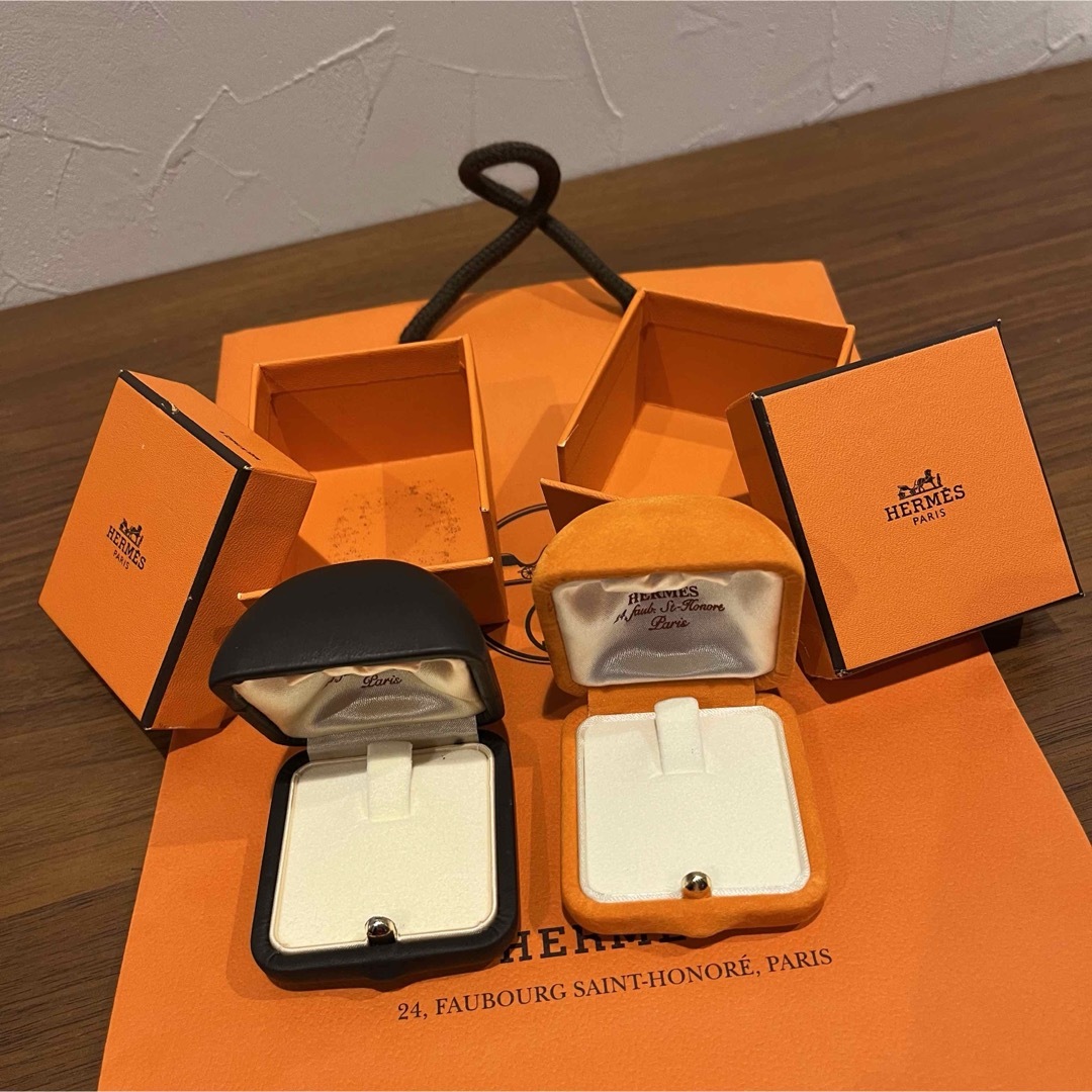 HERMES Empty box Jewelry Carré case set