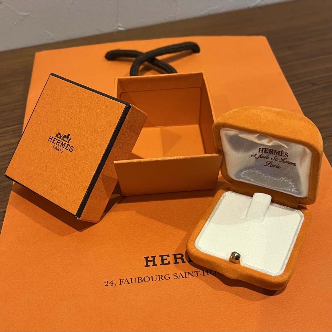 HERMES Empty box Jewelry Carré case set