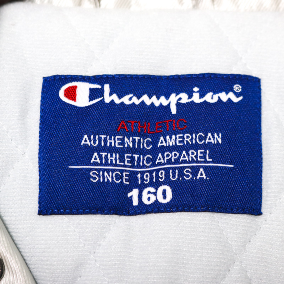 Champion(チャンピオン)のチャンピオン ナイロンジャケット ベンチコート 中綿入り アウター キッズ 男の子用 160サイズ シルバー Champion キッズ/ベビー/マタニティのキッズ服女の子用(90cm~)(ジャケット/上着)の商品写真