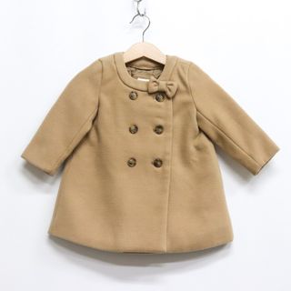 ギャップ(GAP)のギャップ ノーカラーコート リボン付き アウター ベビー 女の子用 12-18monthサイズ ベージュ GAP(ジャケット/コート)