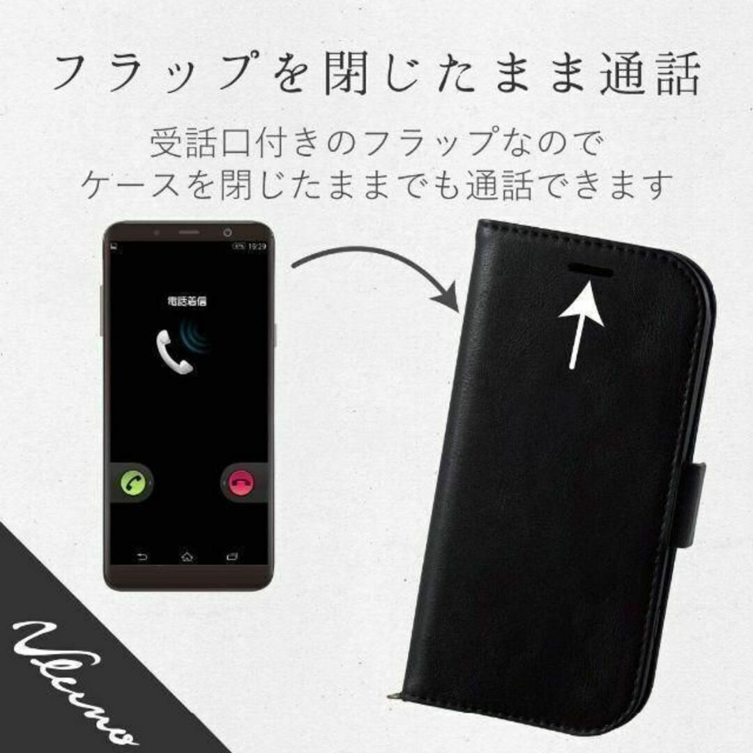 ELECOM(エレコム)の3個 らくらくスマートフォンme F-01L F-42A用 手帳型ケース カバー スマホ/家電/カメラのスマホアクセサリー(Androidケース)の商品写真