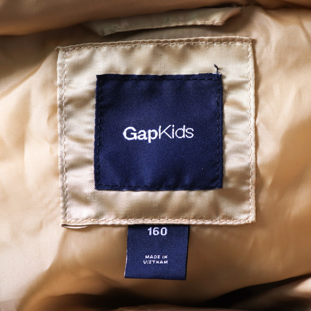 GAP(ギャップ)のギャップ ダウンジャケット ジャンパー ファー付き アウター キッズ 女の子用 160サイズ ゴールド GAP キッズ/ベビー/マタニティのキッズ服女の子用(90cm~)(ジャケット/上着)の商品写真