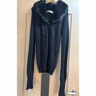 ザラ(ZARA)の【ZARA】黒ニットカーディガン(カーディガン)