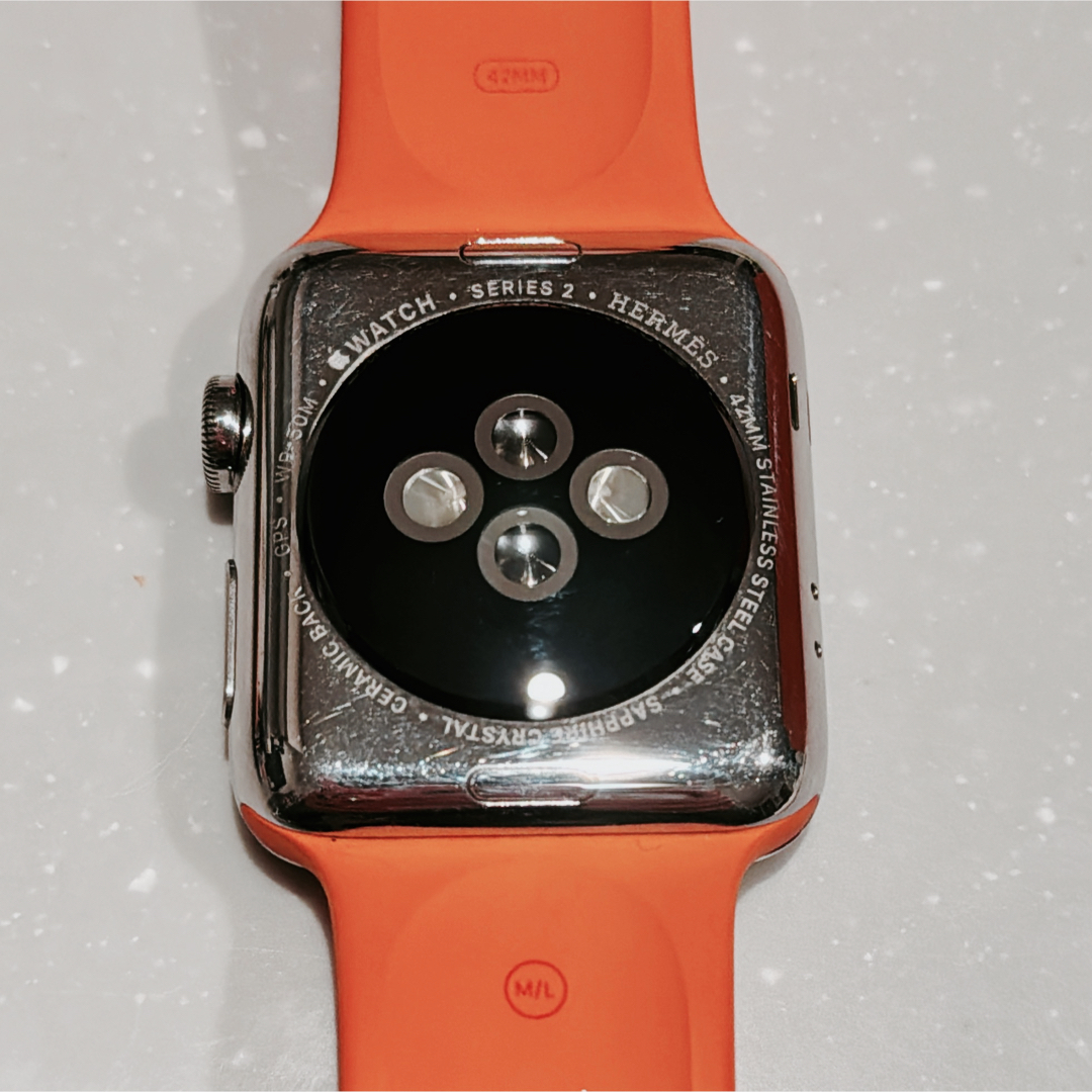 Apple Watch(アップルウォッチ)のHERMES Apple Watch series2 純正バンド付き メンズの時計(ラバーベルト)の商品写真