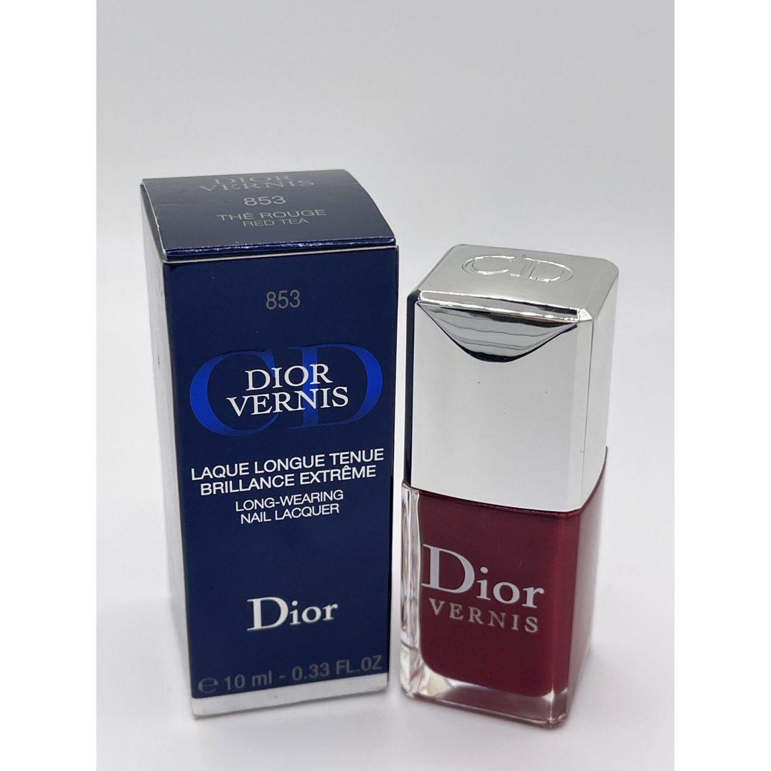 Christian Dior(クリスチャンディオール)のディオールヴェルニー　853 THE ROUGE RED TEA コスメ/美容のネイル(マニキュア)の商品写真