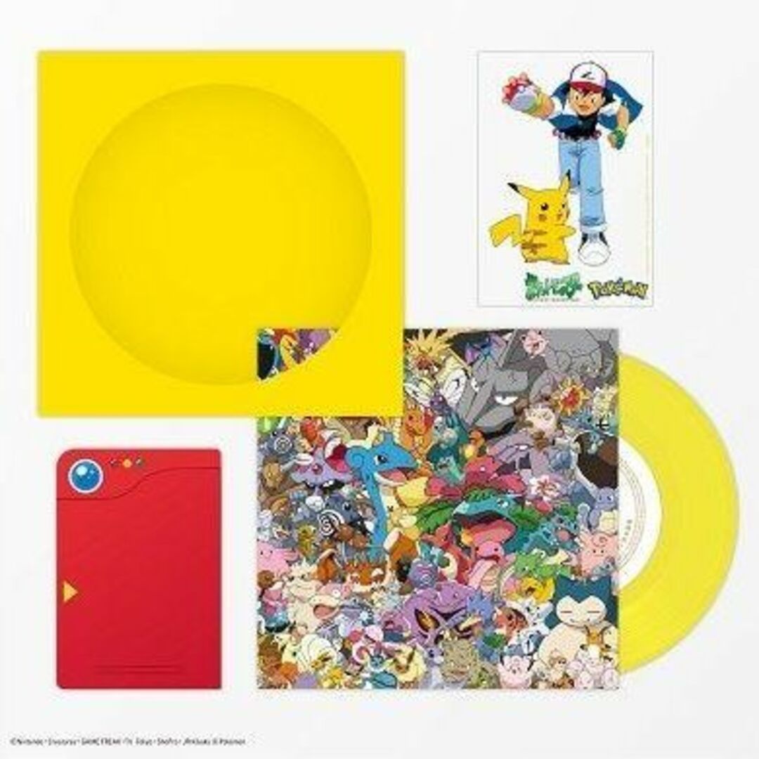 ＜完全生産限定盤＞ めざせポケモンマスター⭐️7inch⭐️ステッカー➕カード⭐️３枚