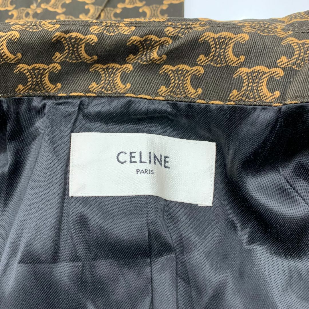 CELINE - 8743 セリーヌ トリオンフ コート 総柄 アウター CELINE - 8743 セリーヌ トリオンフ コート 総柄 アウター
