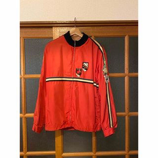 ナイキ(NIKE)の60s racing wappen jacket ナイロン ジャケット 古着(ナイロンジャケット)