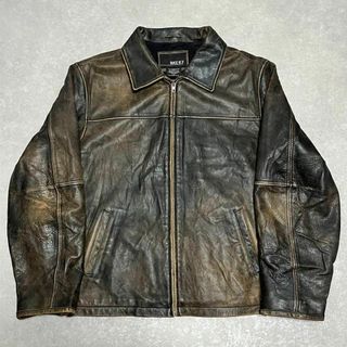 ヴィンテージNo.1214 VINTAGE  レザージャケット ラムレザー ロング丈