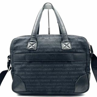 《美品》ARMANI メンズ 2WAY ビジネスバッグ ショルダーバッグ A4