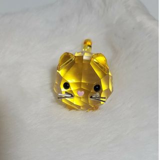 スワロフスキー(SWAROVSKI)のChubby Catsイエローキャット(置物)