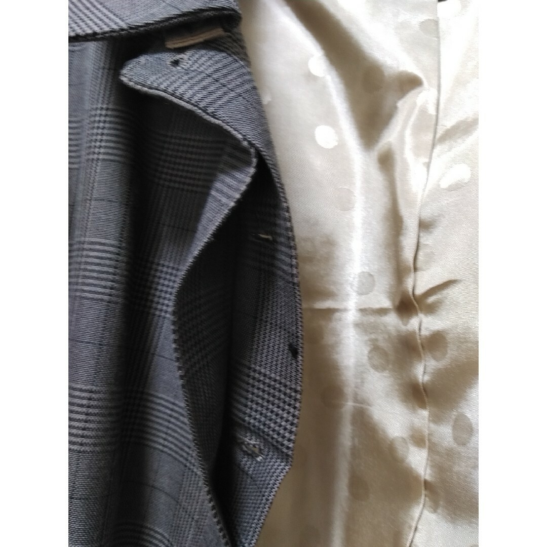 DRESKIP(ドレスキップ)の【未使用】DRESKIPボレロジャケットＬ　グレンチェック　バルーン袖　襟取外し レディースのジャケット/アウター(その他)の商品写真